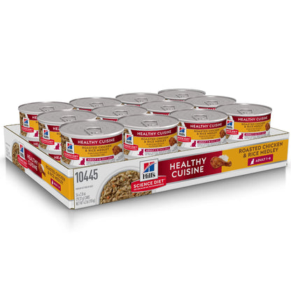 Hill's Science Diet, Healthy Cuisine Adult 1-6, Wet Cat Food, 2.8ozx24 Cans