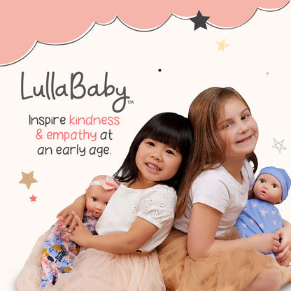 LullaBaby Bath Baby Dolls, Washable Water Play Set with Pink Basket 🍁 All In One Marketplace Canada