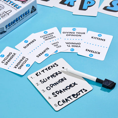 Priorities Game | A Party Game of Absurd Choices | Hilarious Card Games for Adults and Teens | Ages 14+ | 2+ Players | 30 Mins. (English Version) Hasbro Gaming