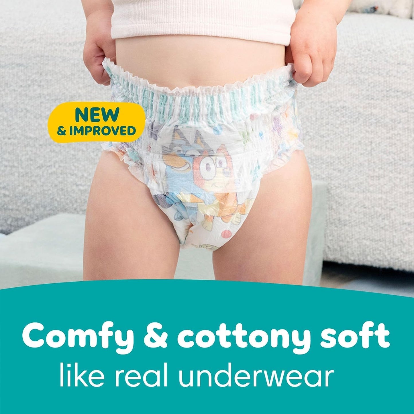 Pampers Easy Ups Girls & Boys Potty Training Pants, Size 6 (4T5T), Bluey Absorbent Training Underwear, Up to 100% Leakproof Day and Night, Hypoallergenic, 1 Pack (Count of 104) 🍁 All In One Marketplace Canada