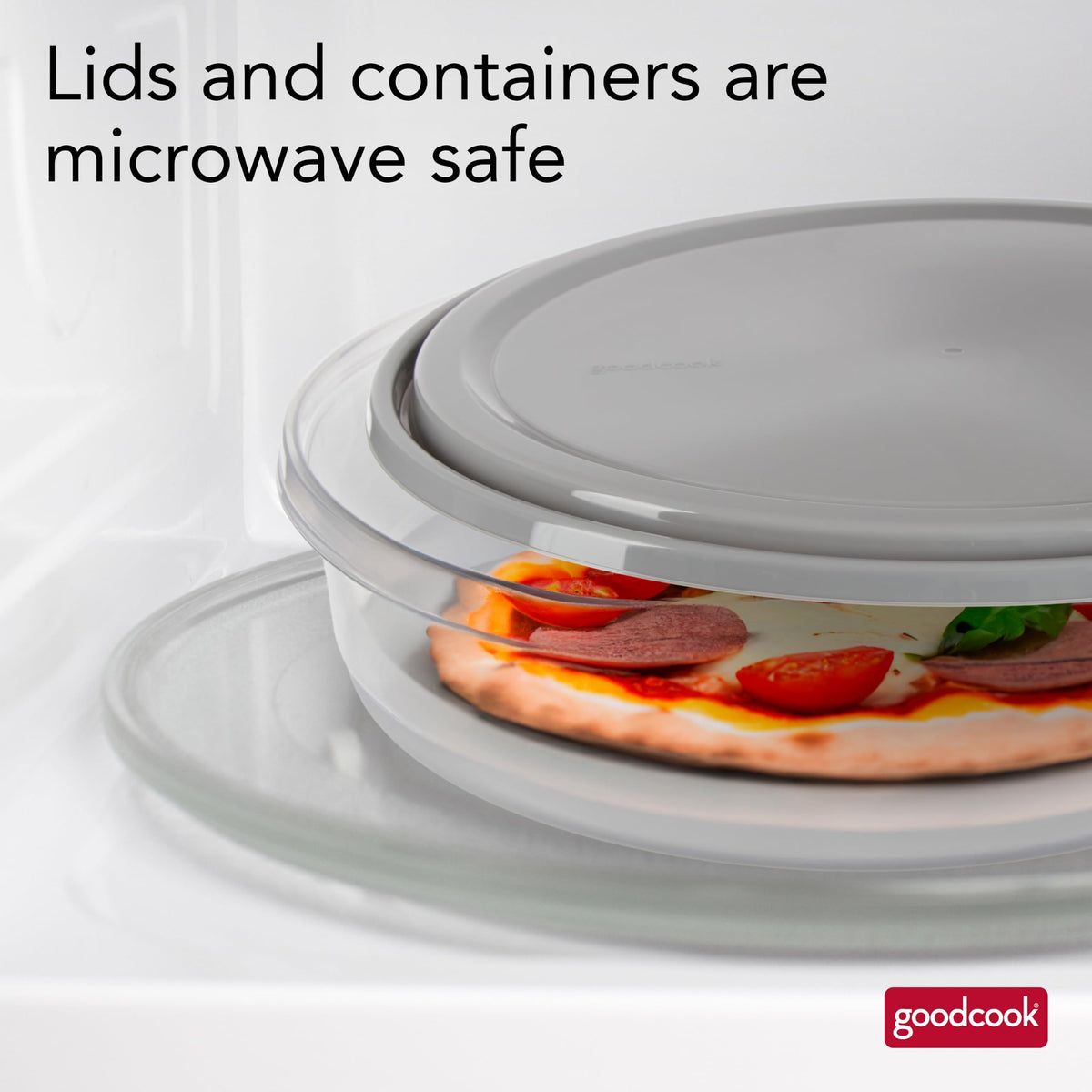 GoodCook EveryWare Extra Large 12 inch Round Container 2 pack, BPA Free