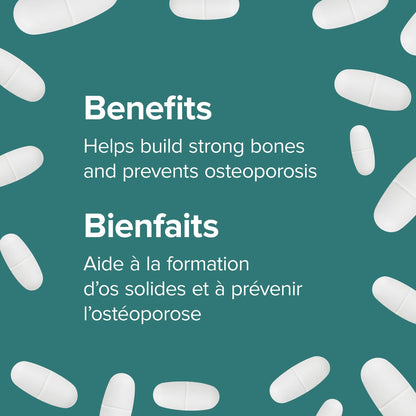 Webber Naturals Calcium Ultra, Enhanced Absorption, 280 Tablets, Helps Build Strong Bones, Vegan - Available at All In One Marketplace Canada