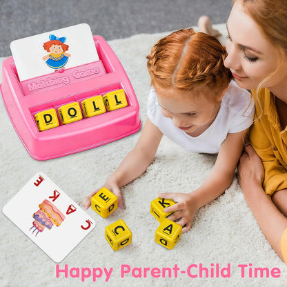 HahaGift Educational Toys for 2-5 Year Old Girl Gifts, Matching Letter Learning Games Activities, Christmas Birthday Gift for Toddler Kids Age 2 3 4 5 Year Olds Girls 🍁 All In One Marketplace Canada
