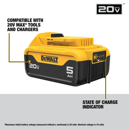 DEWALT 20V Max XR 20V Battery, 5.0-Ah, 2-Pack (DCB205-2) - Available at All In One Marketplace Canada