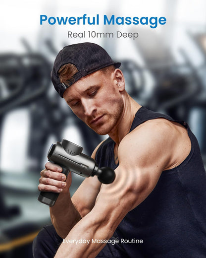 RENPHO Massage Gun, Powerful Massager Gun for Athletes, Percussion Massage Gun, Portable Hand held Electric Massager for Back, Carry Case, Gifts for Men Women, Active - Available at All In One Marketplace Canada