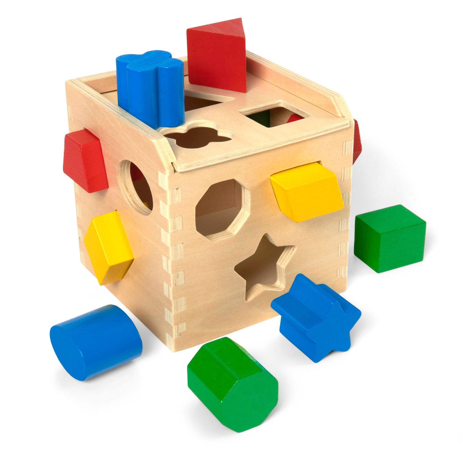 Melissa & Doug Shape Sorting Cube Wooden Classic Educational Toy Melissa & Doug