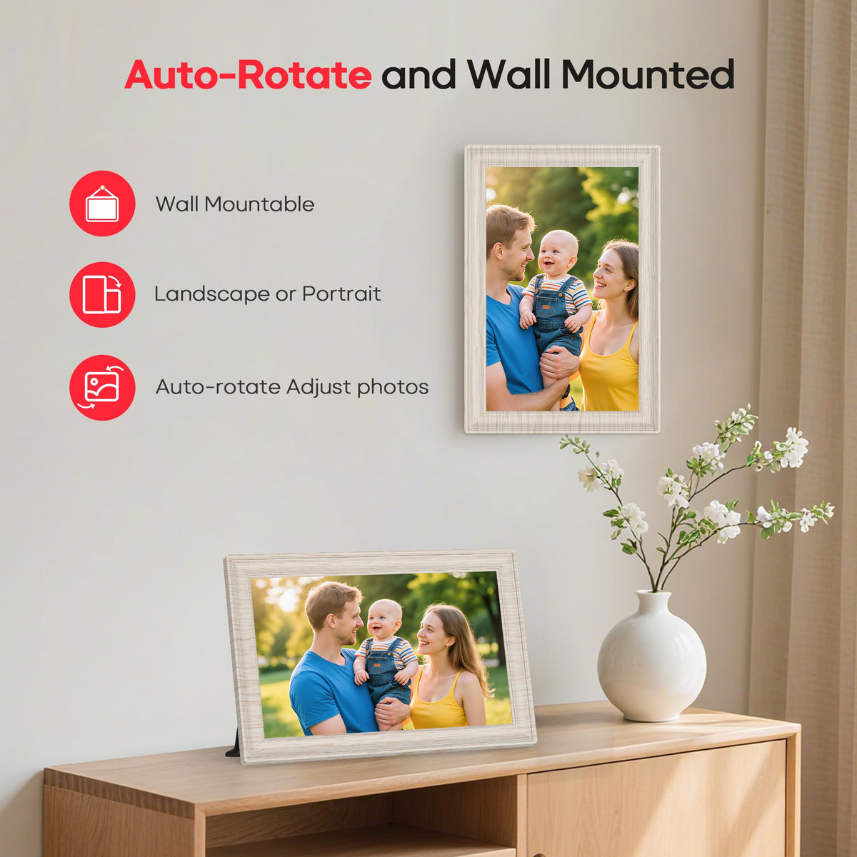 Frameo 10.1" Digital Picture Frame 32GB Storage WiFi Electronic Photo Frame 🍁 All In One Marketplace Canada