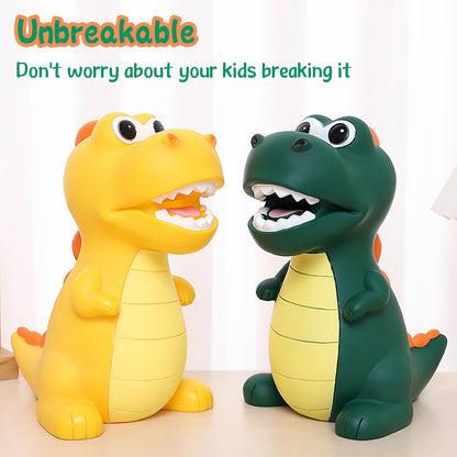 Lirunshe Piggy Bank for Boys, Unbreakable Plastic Dinosaur Piggy Bank for Kids, Children's Money Bank Coin Bank, Gifts for Birthday Christmas Baby Shower 🍁 All In One Marketplace Canada