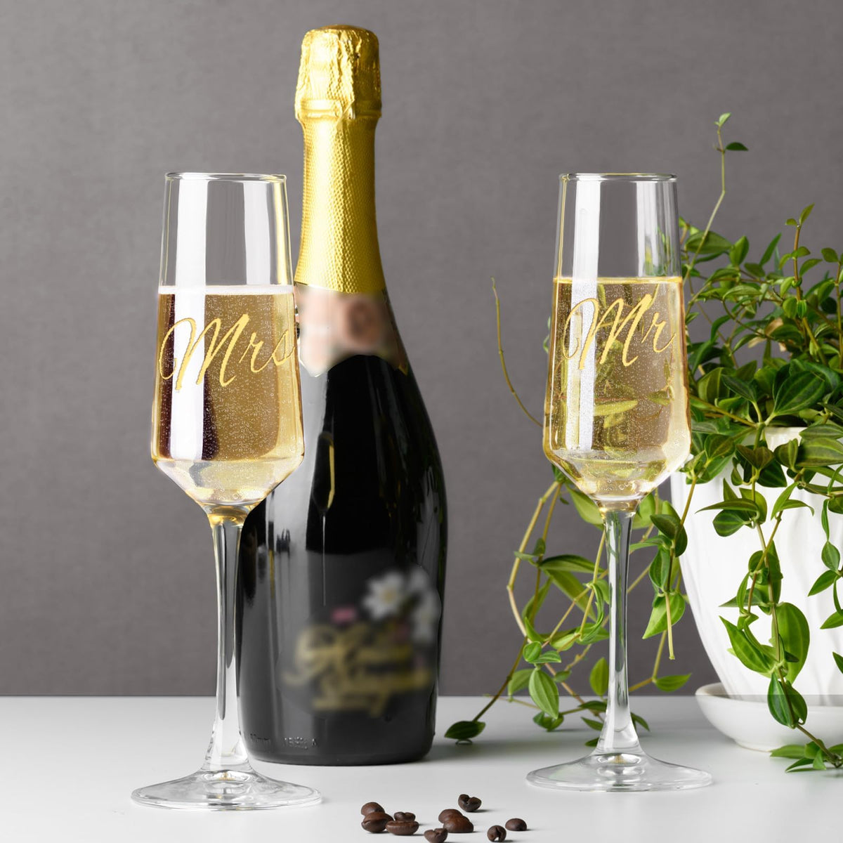 PARACITY Champagne Flutes 8.5OZ/250NL, Crystal Champagne Glasses Set of 2 🍁 All In One Marketplace Canada