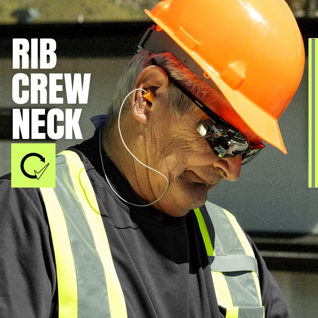 Pioneer High Vis Shirt for Men - Safety T-shirt - Class 1
