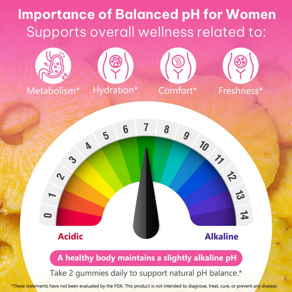 Probiotics Gummies for Women Wellness, Pineapple Flavor, 60 Gummies (1 Pack) - Available at All In One Marketplace Canada