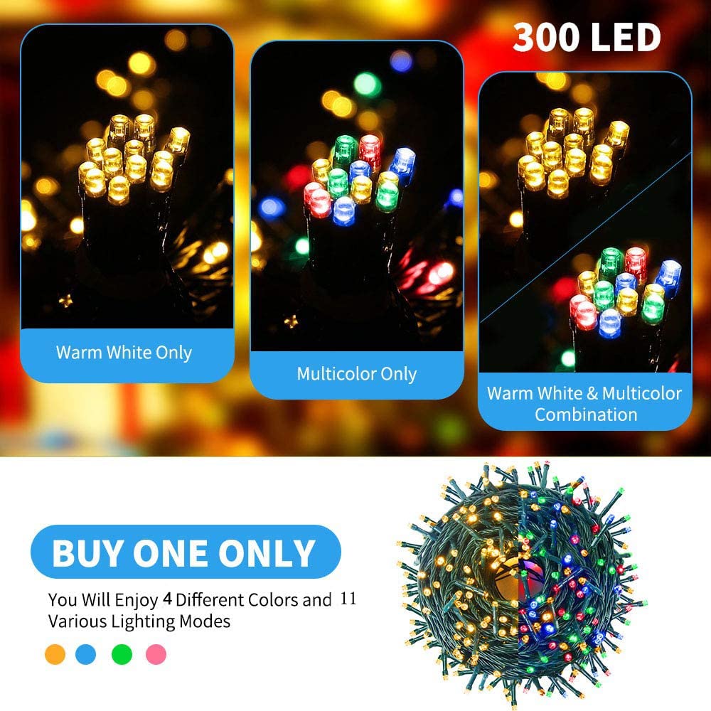 Tcamp Color Changing Christmas Lights 105FT 300 LED Christmas Tree Lights 🍁 All In One Marketplace Canada
