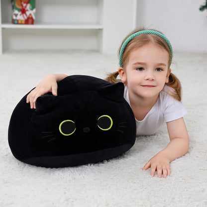WeBingo Black Cat Plush Toy 16'', Giant Cat Stuffed Animal Plushies Pillow for Girl Boy Kid Adult, Large Big Soft Gift for Birthday Christmas Valentine's Day Home Decor 🍁 All In One Marketplace Canada