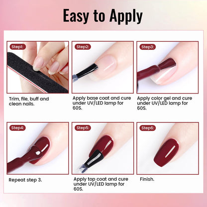 36 PCS Gel Nail Polish Kit with U V Light include 32 Colors Gel Polish Nail Soak Off Base No Wipe Top and Matte Top Coat Nail Polish Set Manicure Tools Lamp Gifts for Women - Available at All In One Marketplace Canada
