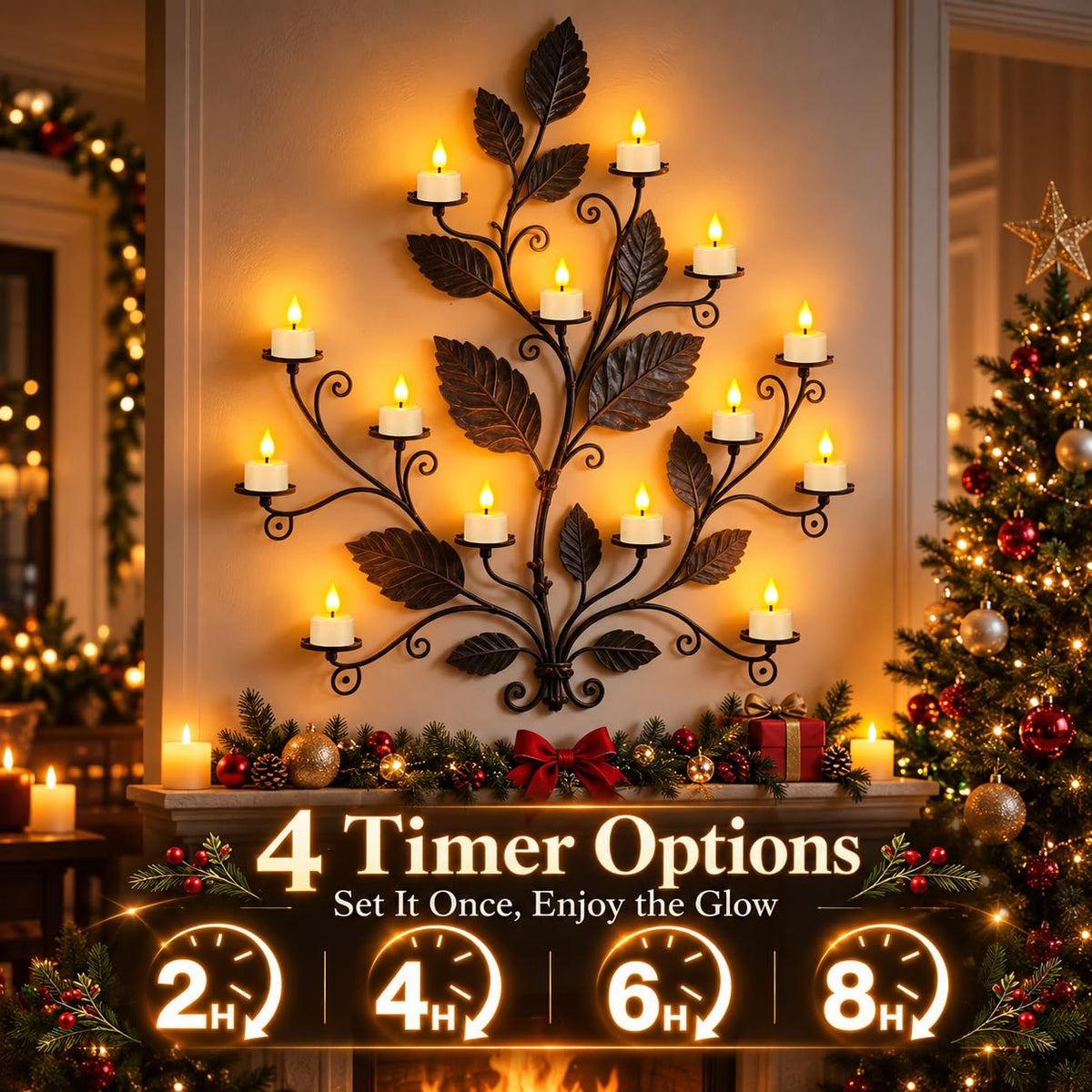 SoulBay Rechargeable Tea Lights with Remote, 6pcs LED Electric Flameless Flickering Candles with Timer & USB Cable for Home Lantern Table Party Bedroom Holiday Decorations, No Battery Needed 🍁 All In One Marketplace Canada