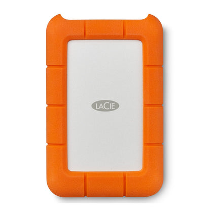 LaCie Rugged USB-C 2TB External Hard Drive Portable HDD – USB 3.0 Compatible, Drop Shock Dust Rain Resistant, for Mac and PC Desktop Workstation Laptop, 1 Month Adobe CC (STFR2000800)
