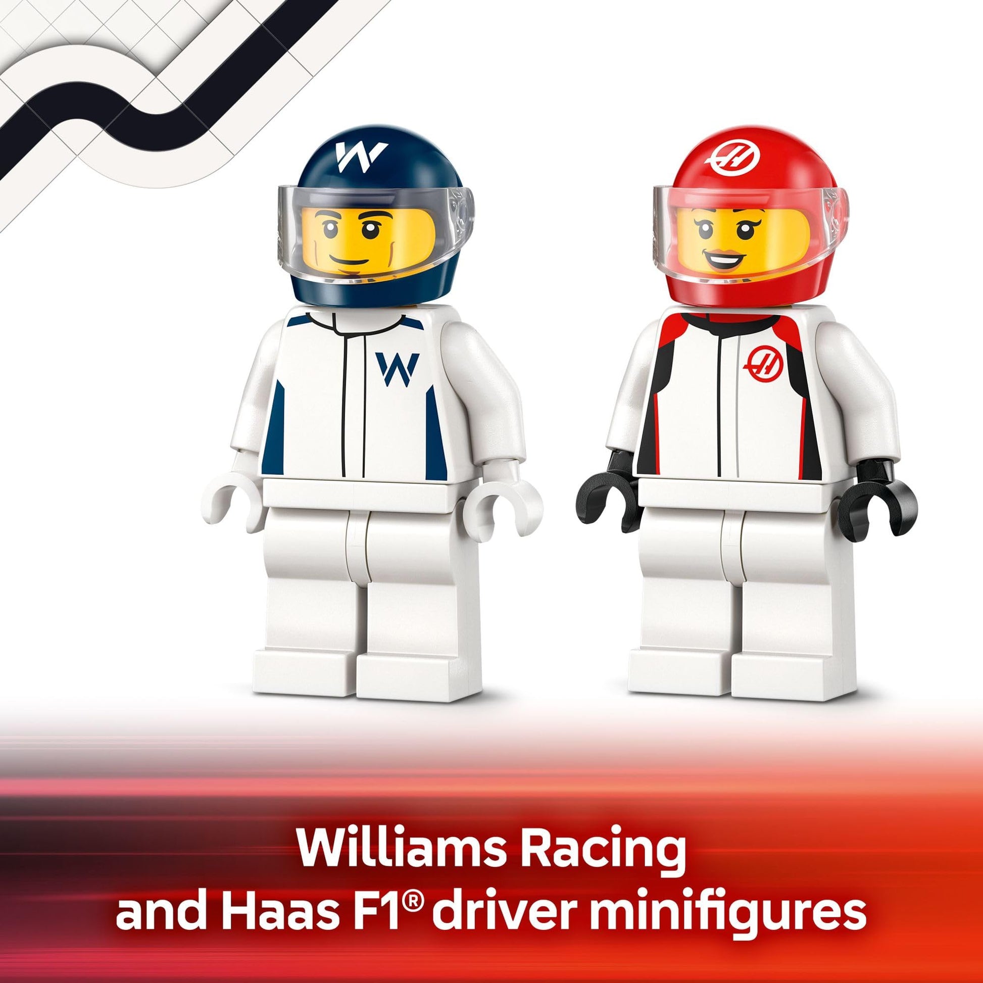 LEGO City F1 Williams Racing & Haas F1 Race Car Toys - Car Building Toy Set for Kids, Boys and Girls, Ages 4+ - F1 Preschool Toy for Fans - Gift Idea for Birthdays - 60464 LEGO