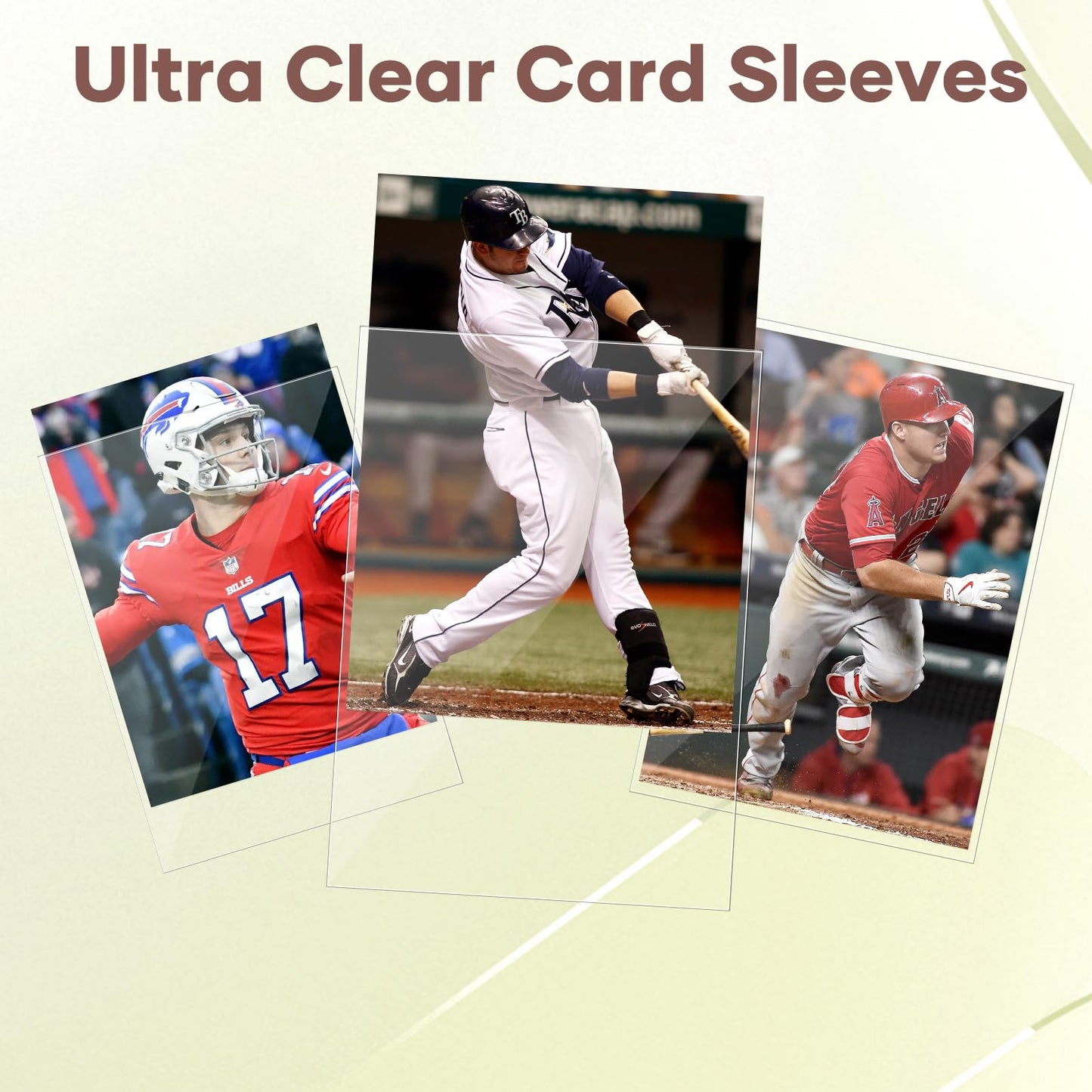 600 Counts Card Sleeves, Clear Trading Card Sleeves, Ultra Soft Hockey Cards Sleeves, Plastic Card Protector for Standard Cards Fit for MTG, Hockey, Sports, Game Cards