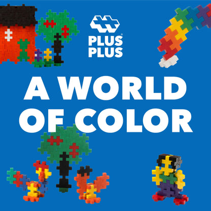 PLUS PLUS - 100 Pcs 30 x 50 mm Big Basic Colors Mix Building Blocks PLUS PLUS