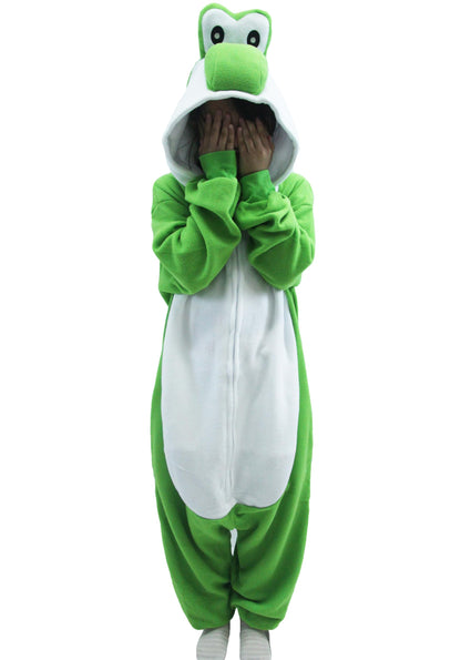 Medium Green Dinosaur Unisex Onesies Kigurumi Pajamas Easter Halloween Christmas Carnival Disguise Costume Outfits For Adults Disfraz Jumpsuit Sleepwear Winter Lounge Women Men's Pjs Couple Suits 🍁 All In One Marketplace Canada