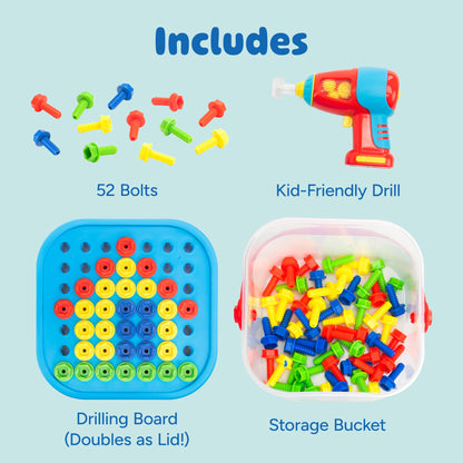 Educational Insights Design & Drill Bolt-It Bucket