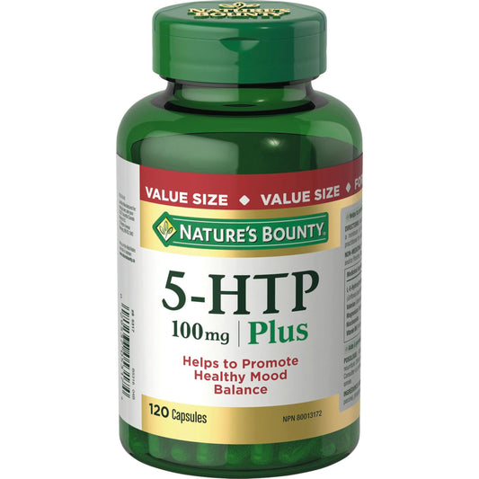 NATURE'S BOUNTY 5-HTP 100 mg Plus, Helps Promote Healthy Mood Balance, 51.8 g - Available at All In One Marketplace Canada