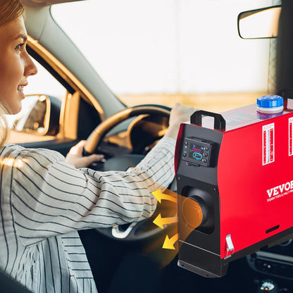 VEVOR Diesel Heater 12V Diesel Air Heater Muffler 8KW Diesel Air Heater with Remote Control & LCD Thermostat Monitor for Car Trucks Motor-Home Boat and Bus 🍁 All In One Marketplace Canada