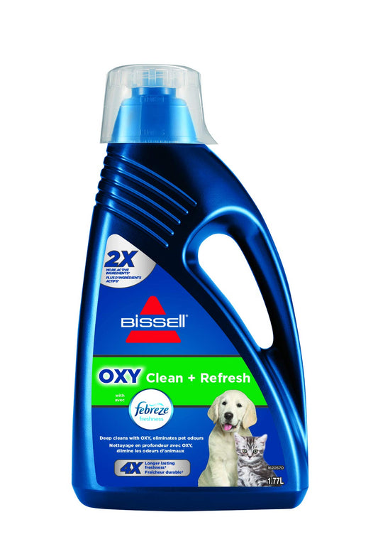 BISSELL OXY Clean + Fresh with Febreze Freshness Formula for Full Size Carpet Deep Cleaning Machines, Carpet Cleaning Solution, Carpet Shampoo (60 oz), 5959C - Available at All In One Marketplace Canada