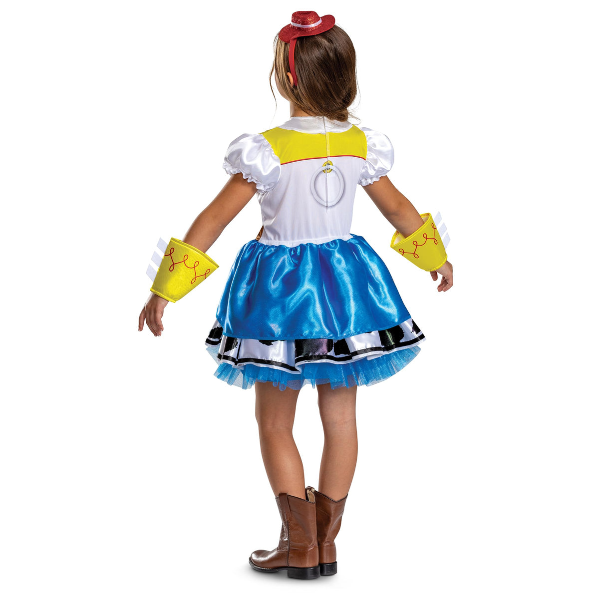 Disney Toy Story Jessie Costume for Kids, Deluxe Officially Licensed Halloween Costume Outfit, Child Size (3T-4T)