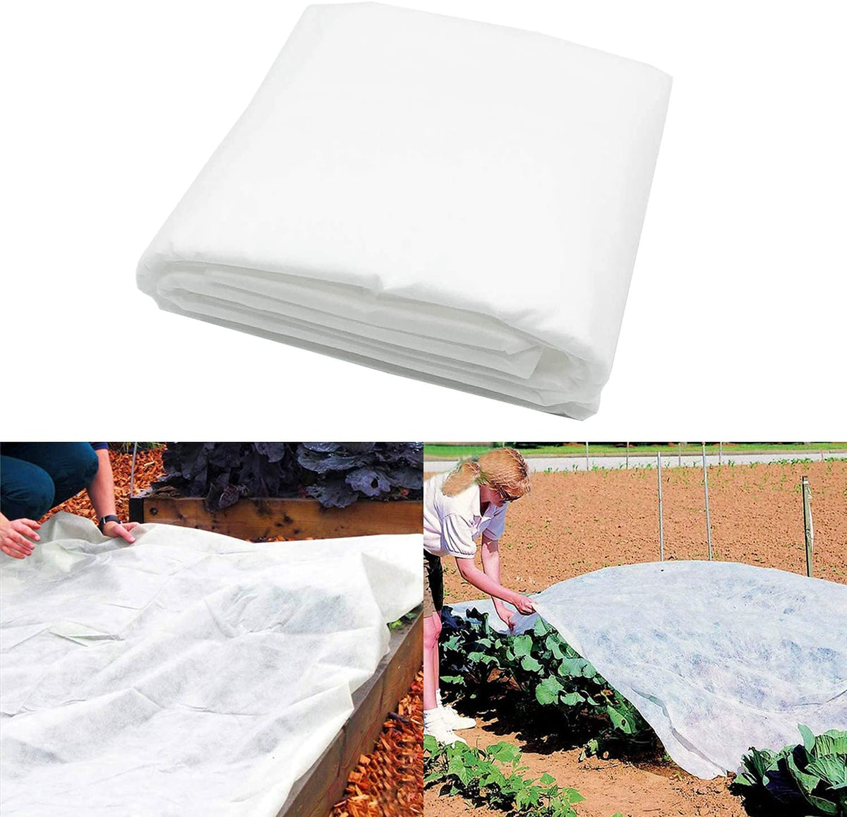 13 x 6.5 Ft Winter Plant Covers Freeze Protection -Warm Rectangle Plant Protection Cover, Frost Cloth Blanket Protecting Fruit Tree Potted Plants from Freezing Animals Eating 🍁 All In One Marketplace Canada