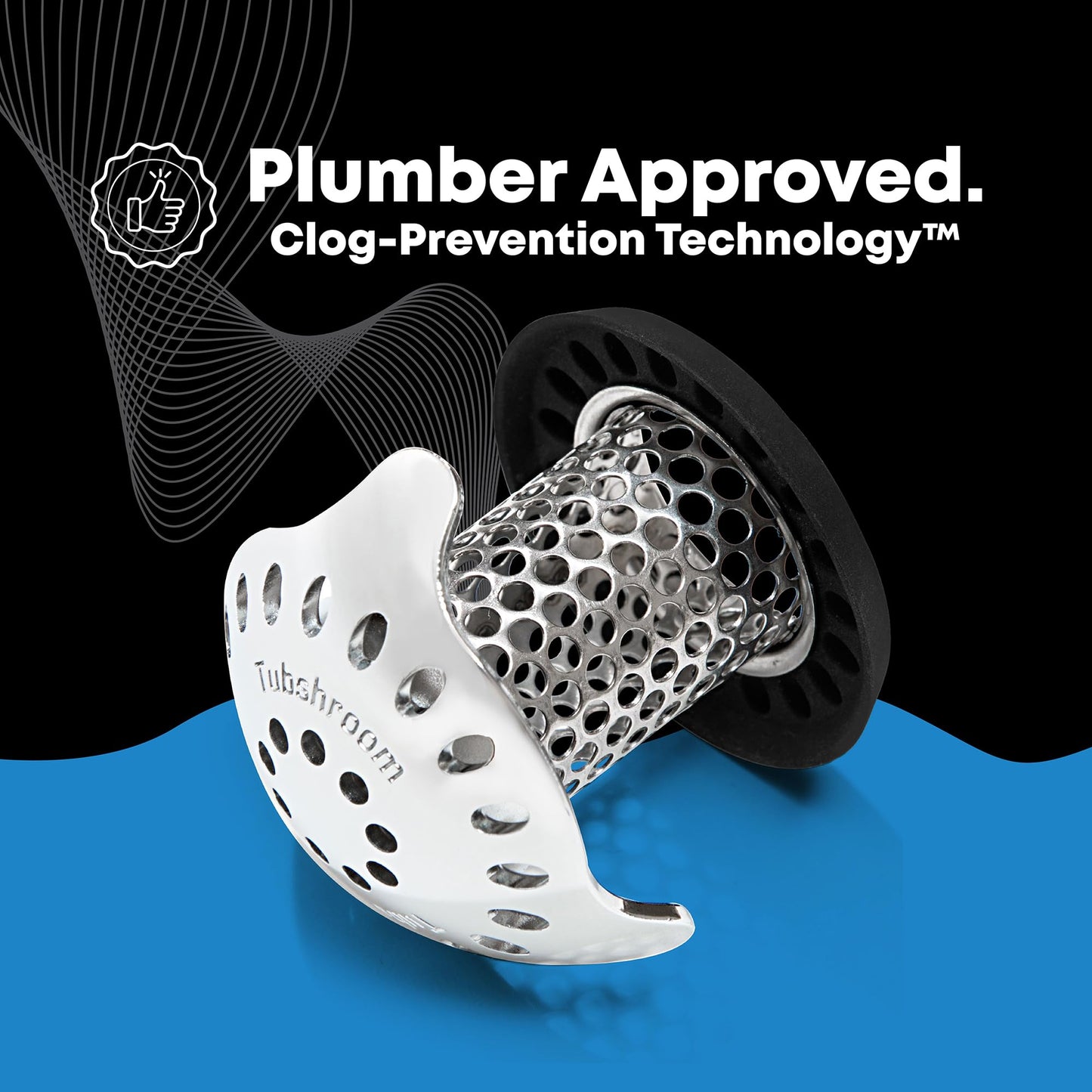 TubShroom Ultra Revolutionary Bath Tub Drain Protector Hair Catcher/Strainer/Snare Stainless Steel 🍁 All In One Marketplace Canada
