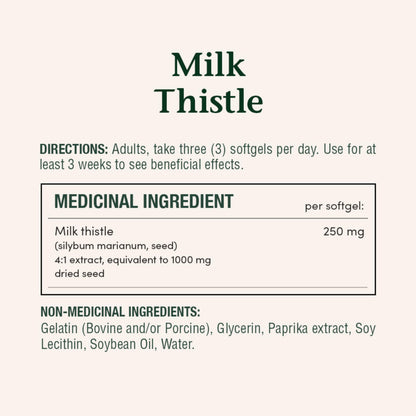 NATURE'S BOUNTY Milk Thistle, 1000 mg, Helps Support Liver Function, 200 Softgels, 229 g