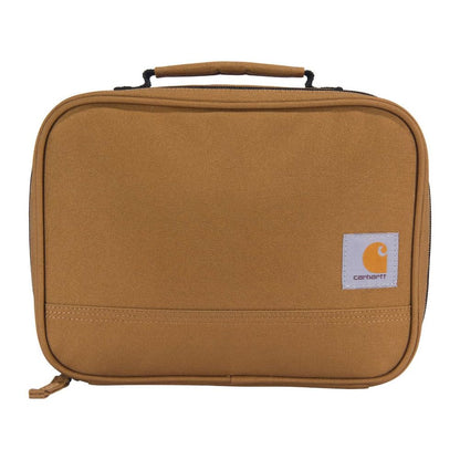Carhartt Insulated Lunch Cooler for Men and Women, Fully Insulated Lunch Pale for Everyday Use, 4 Can (Brown)