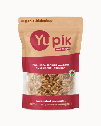 Yupik Organic Raw Walnut Halves - 1 kg Kosher, Gluten-Free, Non-GMO, Unsalted & Unroasted