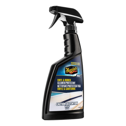 Meguiar's M5716 Marine/RV Vinyl & Rubber Cleaner & Protectant, Boat Vinyl Cleaner & Protectant, Revitalize Plastic and Rubber with an Easy-to-Use Non-Greasy Formula, 16 Oz Spray Bottle