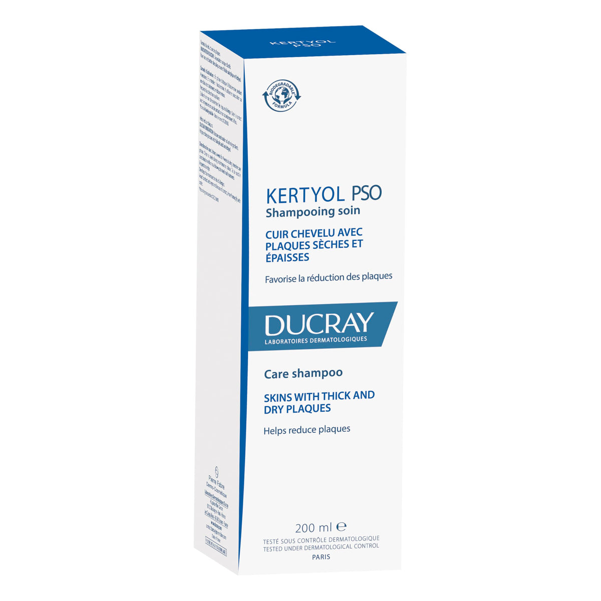 Ducray Kertyol PSO medicated scalp shampoo for plaques, 200ml