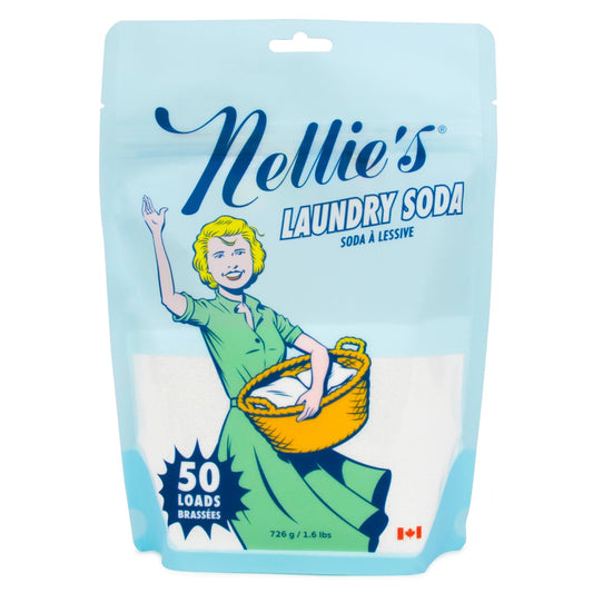 Nellie's Laundry Soda | Fragrance-Free Powder Laundry Detergent | 50 Loads - Available at All In One Marketplace Canada