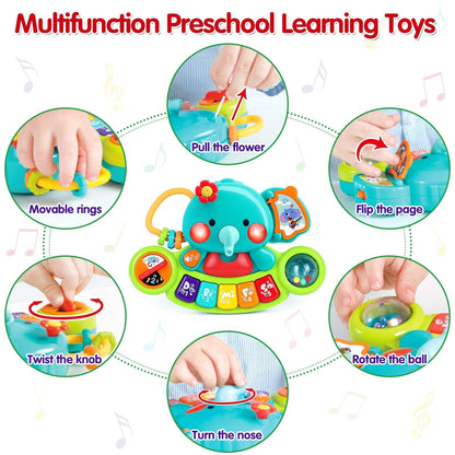 Baby Piano Toys 6-12 Months, Elephant Piano Keyboard Newborn & Infant Toys 🍁 All In One Marketplace Canada