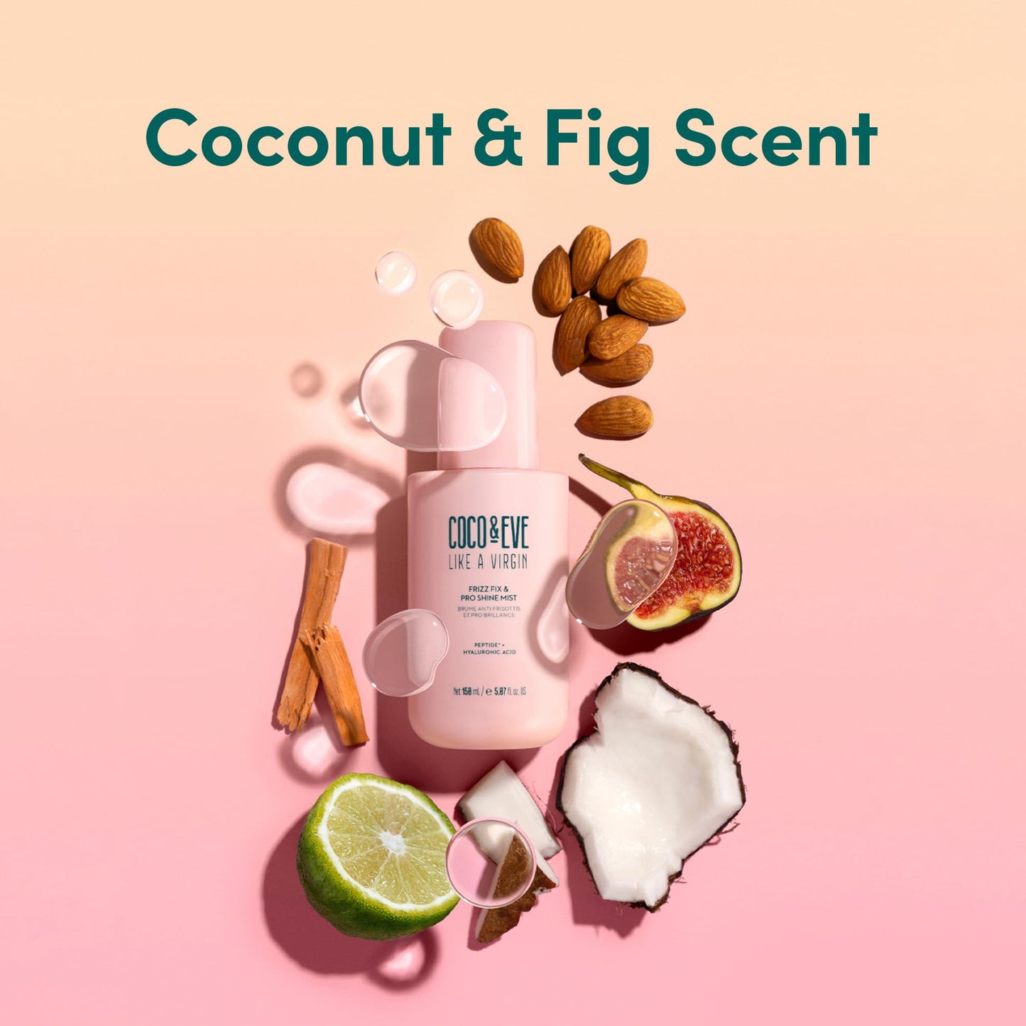Coco & Eve Frizz Fix & Pro Shine Mist - 72H Frizz Control & Instant Shine | Lightweight Heat Protectant | Moisturizing, Smoothing, Detangling Spray | For Damaged Hair & All Hair Types (5.07 fl oz) - Available at All In One Marketplace Canada