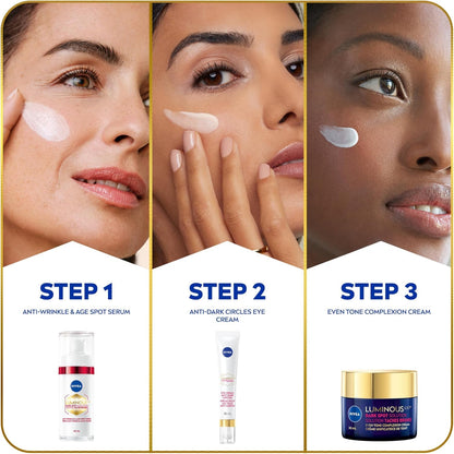NIVEA LUMINOUS630 Anti-Wrinkle & Spot Face Serum, Hyaluronic Acid, 30mL 🍁 All In One Marketplace Canada NIVEA