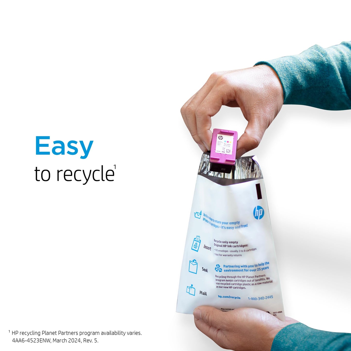 Original HP 64 Tri-Color Ink Cartridge | Works with HP Envy Photo 6200, 7100, 7800 Series | Eligible for Instant Ink | N9J89AN 🍁 All In One Marketplace Canada