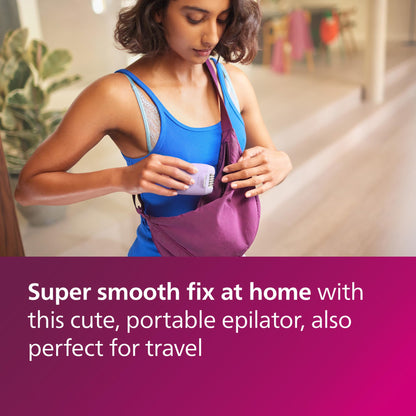 Philips Epilator Series 4000, 3-in-1 with Shaver and Trimming Attachments for Women, LED Light, 2 Speed Settings, 4 Accessories, BRE257/04 - Available at All In One Marketplace Canada