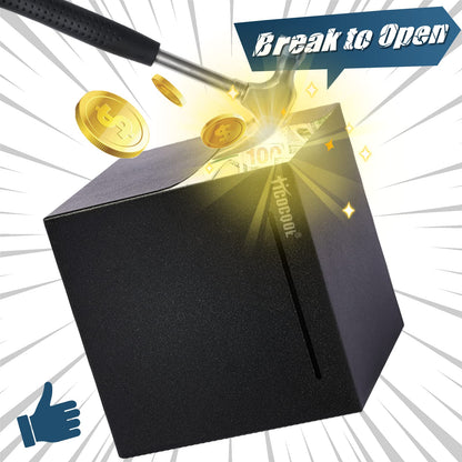 Hicocool Stainless Steel Piggy Bank for Adults Must Break Open, Black 4.72" 🍁 All In One Marketplace Canada