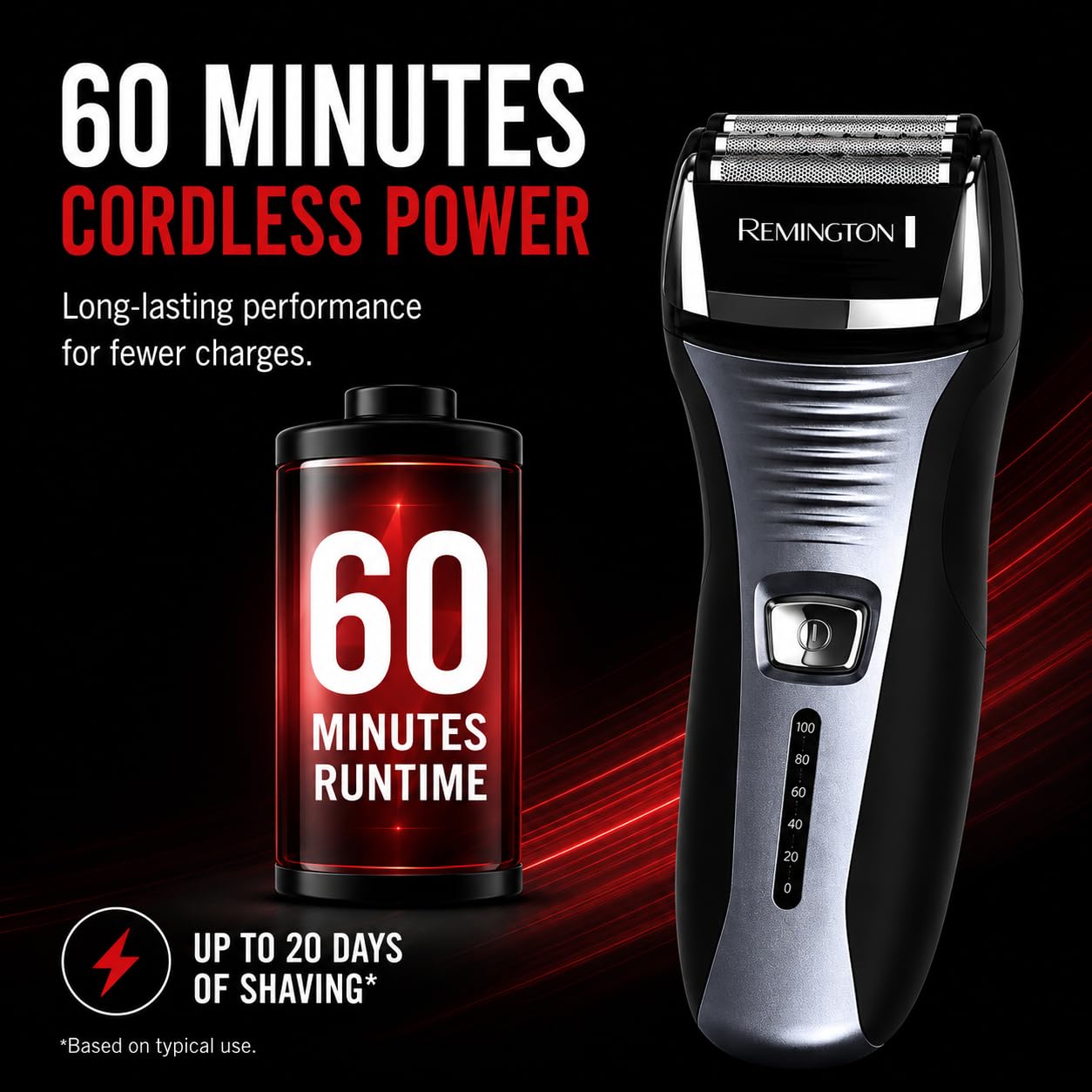 Remington F5-5800 Foil Shaver, Men's Electric Razor, Electric Shaver, Black - Available at All In One Marketplace Canada