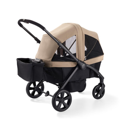 Graco Ready2Roll Stroller Wagon - All-Terrain Stroller Wagon for 2 Kids, Compact Folding Wagon, Accepts Infant Car Seats
