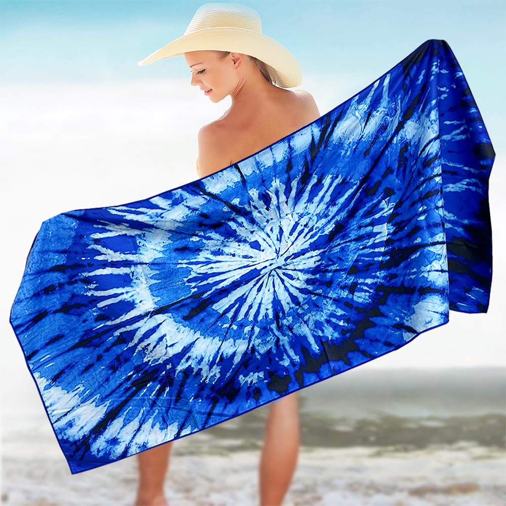 2 Pcs Microfibre Beach Towel 71"X32" Quick Dry Sea Animals Lightweight Sand Free Extra Large Thin Towels Travel Essentials for Adults Womens Swim Bath Accessories Mats Holiday Must Haves 🍁 All In One Marketplace Canada