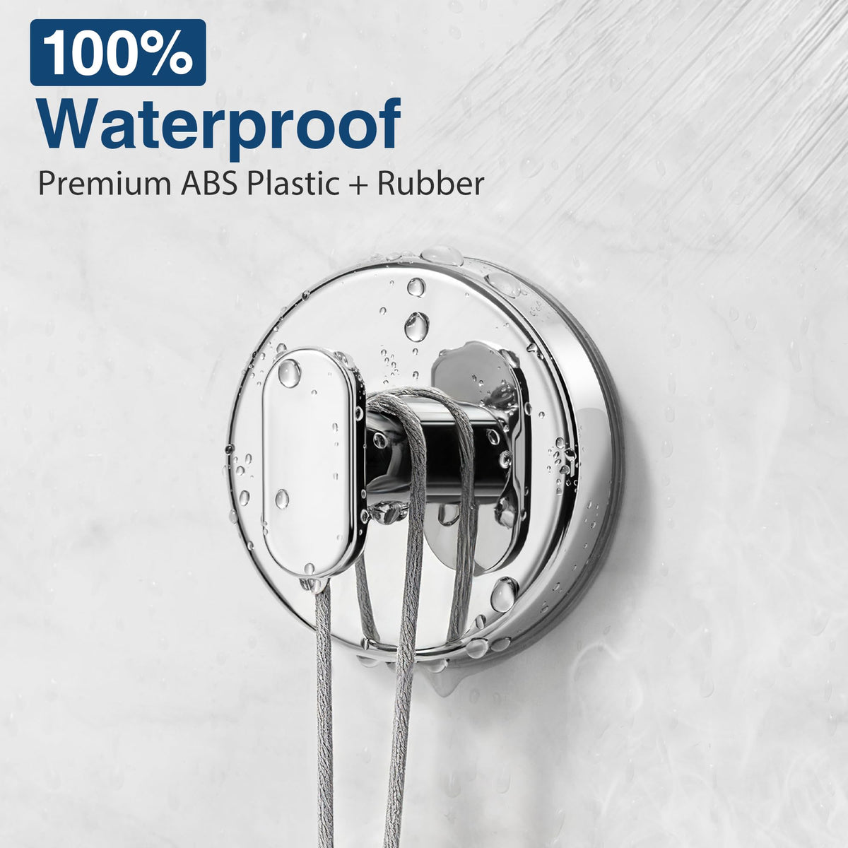 pickpiff Suction Cup Hooks for Shower: 15 LB Strong Wall Hanger for Bathroom, Front Door, Glass, Window, RV, Holder for Towel, Christmas Wreath, Coat, Loofah, Waterproof & Reusable, Silver 4-Pack 🍁 All In One Marketplace Canada