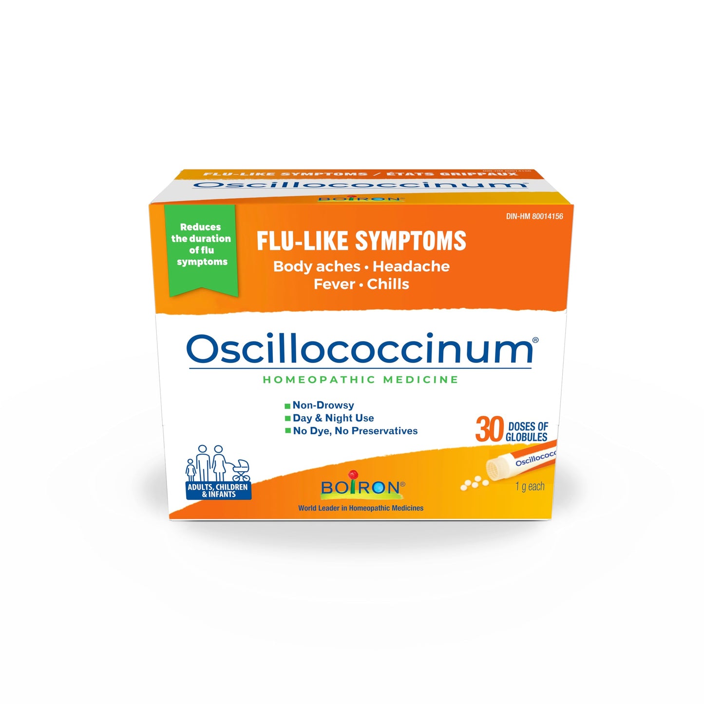 Boiron Oscillococcinum 30 Doses for Flu-Like Symptoms Day & Night Boiron