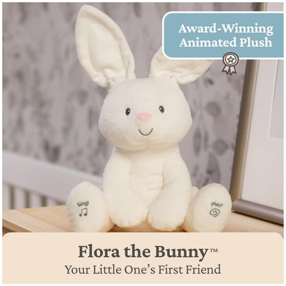 GUND Baby Flora Bunny 12-Inch Interactive Animated Musical Baby Toy 🍁 All In One Marketplace Canada GUND