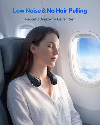 Gaiatop Portable Neck Fan Rechargeable, Hands-Free 360° Cooling, 23.5hrs Runtime, Battery Powered Personal Fan Ventilateur de Cou, Summer Outdoor Travel Essentials, Birthday Gifts for Women Men Dad - Available at All In One Marketplace Canada